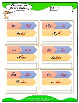 ö sesi Çalışma Sayfaları